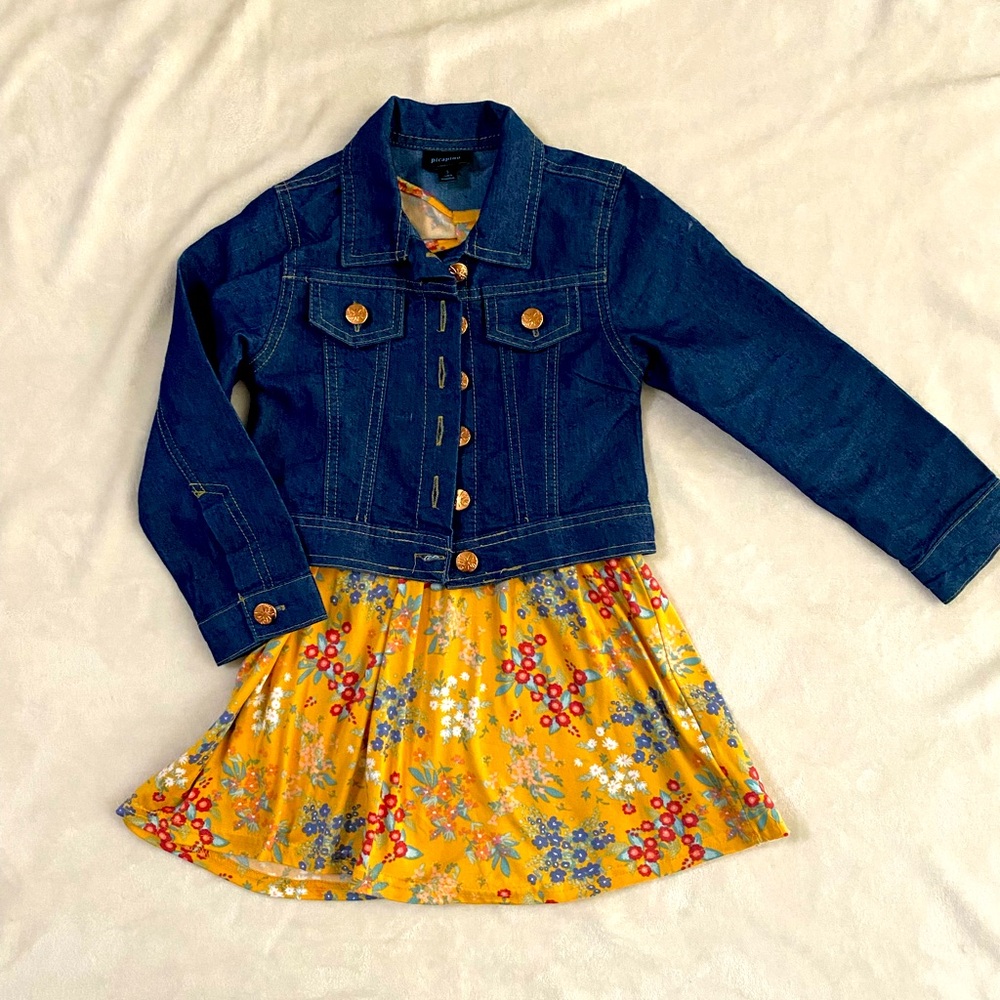 Girls Picapino 2-piece dress with jacket 🌺